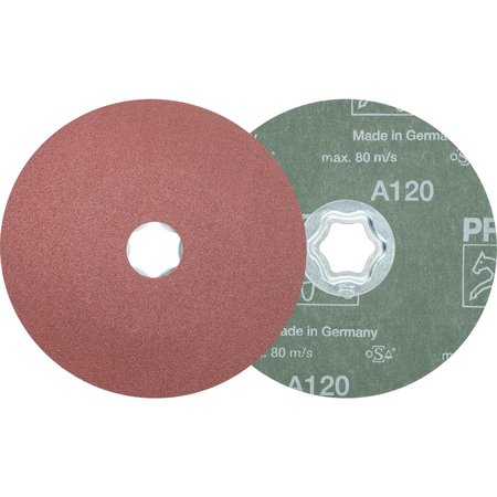 Pferd COMBICLICK® Fiber Disc, 5" Dia. - Aluminum Oxide A, 120 Grit 40105